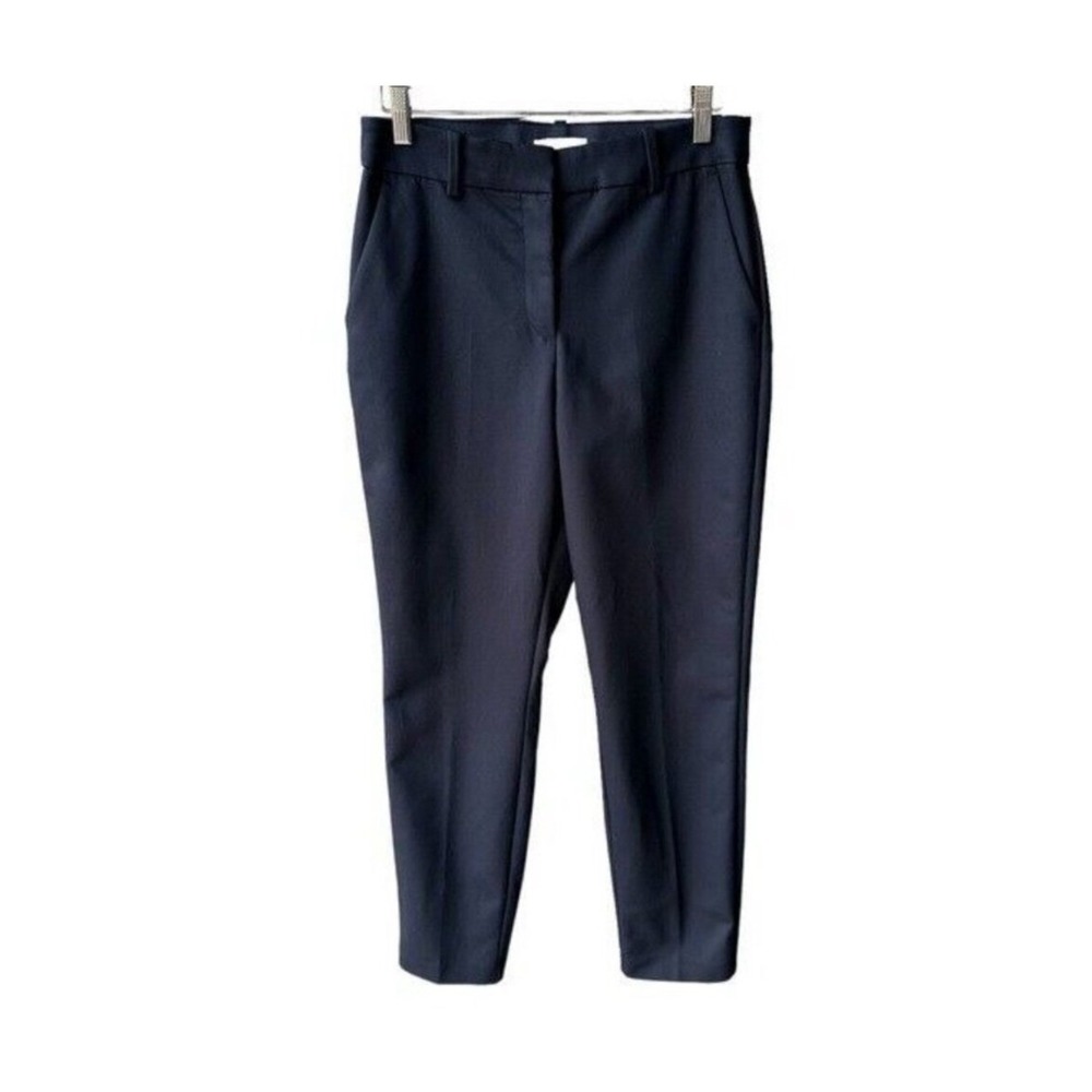 H&M Pants Trousers Navy Blue Ankle Dress Pants Business Casual Office Work Sz 6